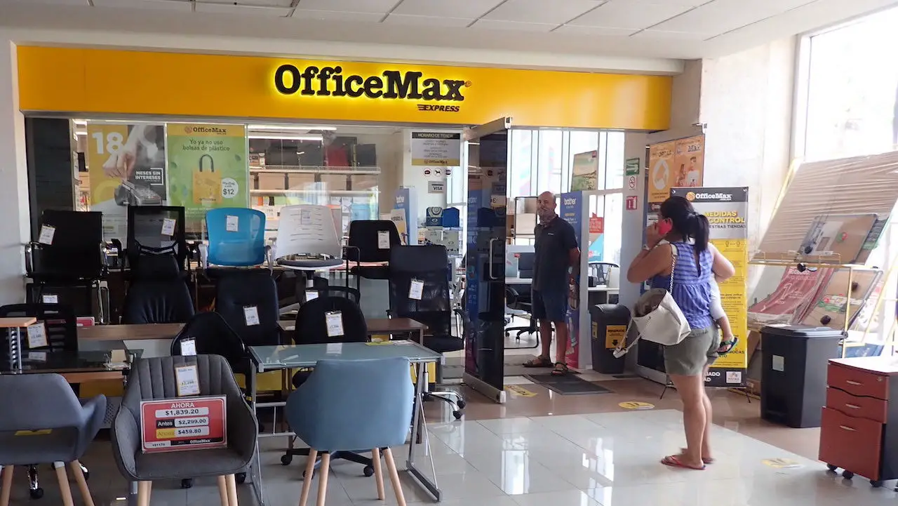 Office Max store in downtown Cozumel