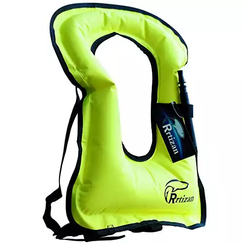 Hi-Viz Portable Inflatable Swim Vest Jackets for Snorkeling