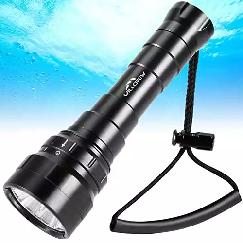 6000 Lumen Waterproof Diving Torch with Charger